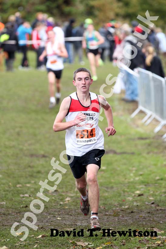 A Barr (Gateshead) under-17 mens 2012 National Cross Country Relay Championships.
